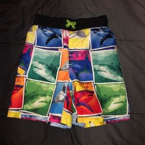 Boys shark swimming trunks